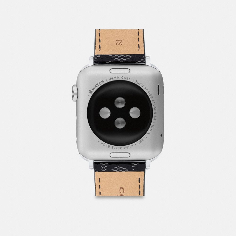Coach Apple Watch® Strap, 42 Mm And 44 Mm Graphite Gray