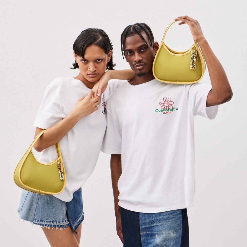 Coach Ergo Bag In Coachtopia Leather Lime Green Sunflower