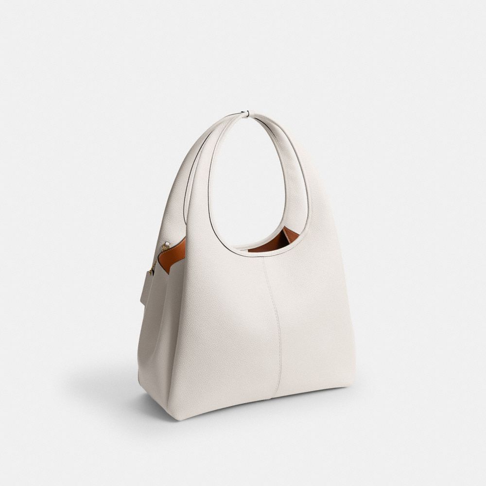 Coach Lana Shoulder Bag Brass Chalk