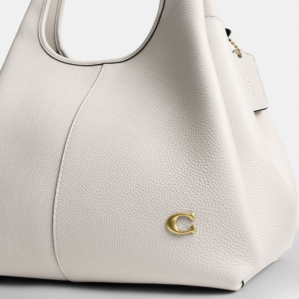 Coach Lana Shoulder Bag Brass Chalk