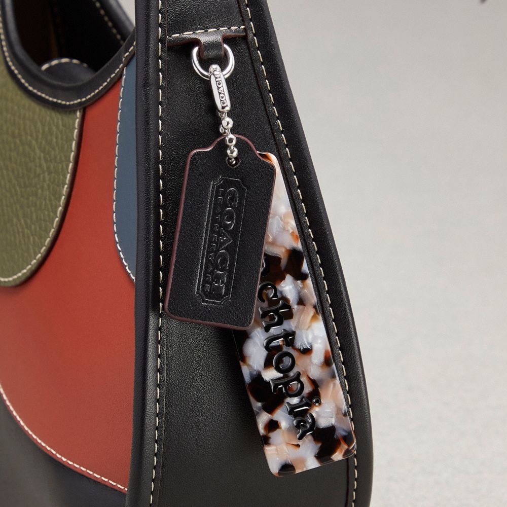 Coach Ergo Bag In Upcrafted Leather Army Green Rust Multi