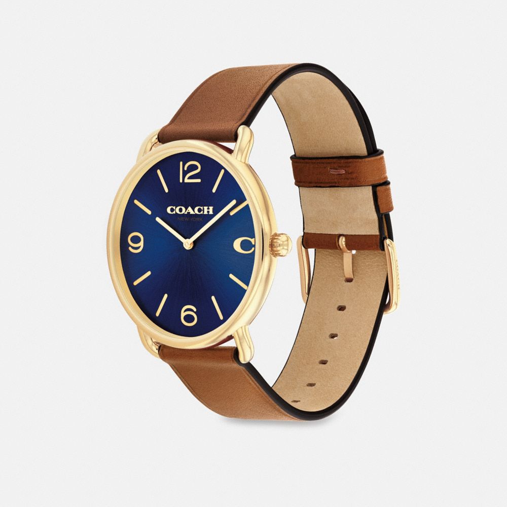 Coach Elliot Watch, 41 Mm Saddle Navy