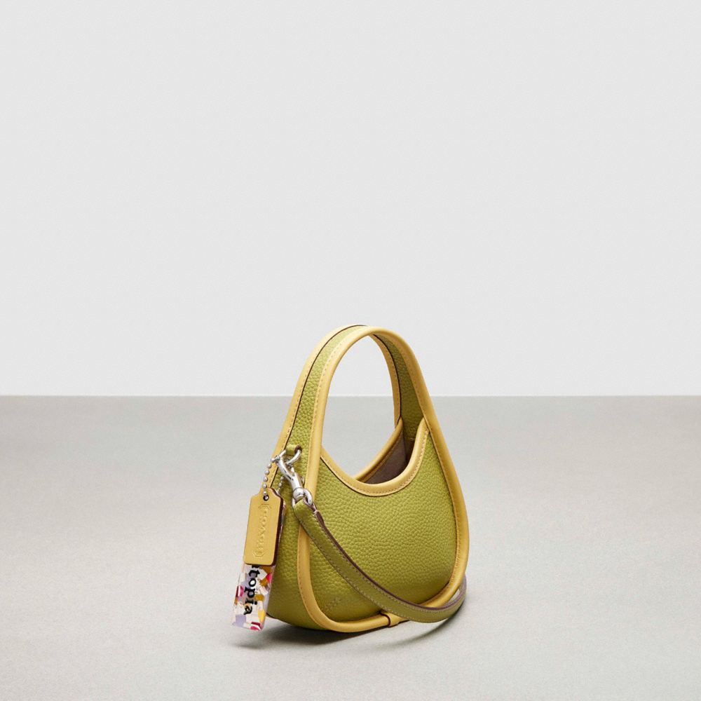 Coach Mini Ergo Bag In Coachtopia Leather Lime Green Sunflower