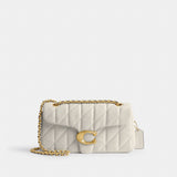 Coach Tabby Shoulder Bag 26 With Pillow Quilting Brass Chalk