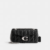 Coach Tabby Shoulder Bag 26 With Pillow Quilting Silver Black