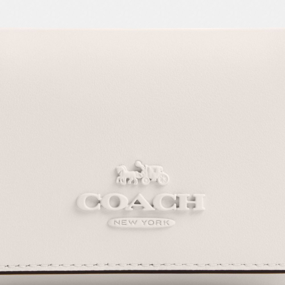 Coach Micro Wallet Silver Chalk