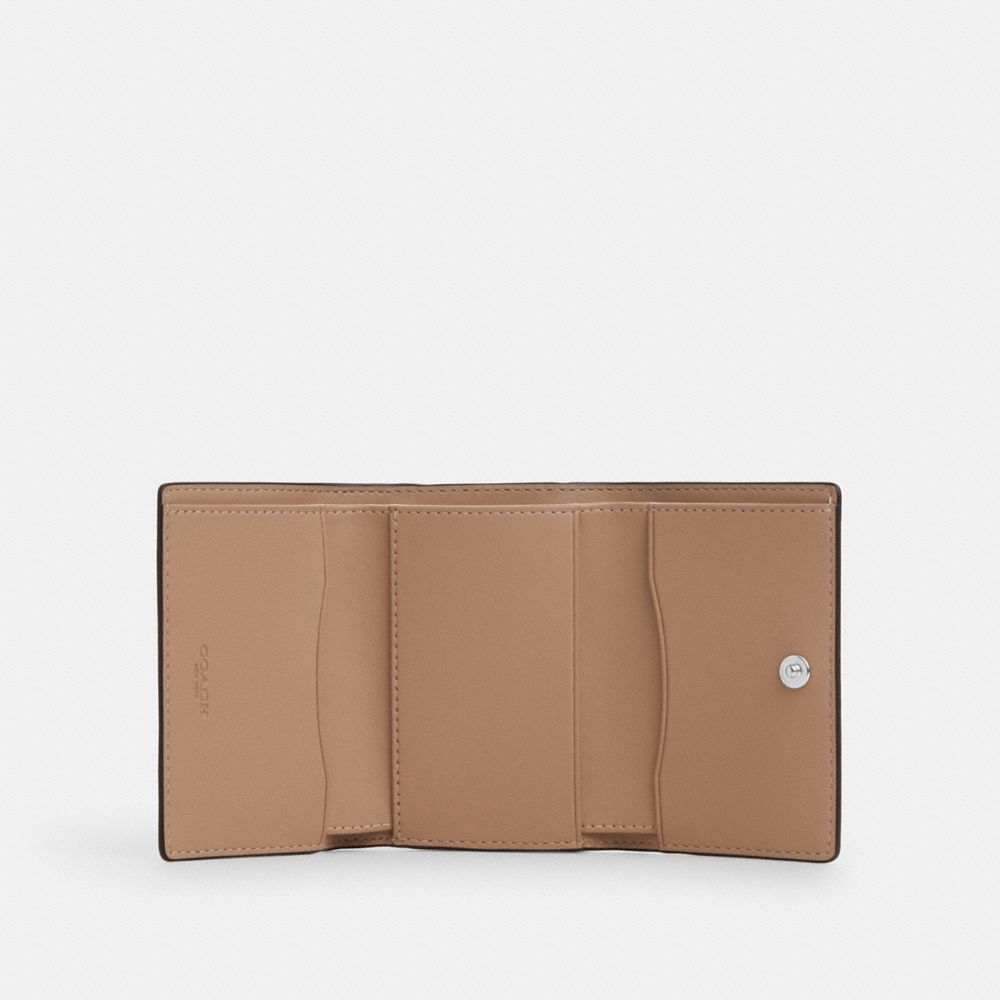 Coach Micro Wallet Silver Chalk