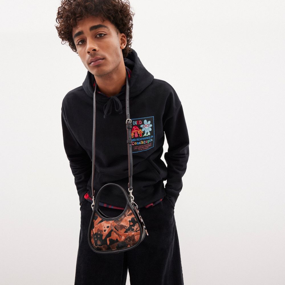 Coach Mini Ergo Bag In Upcrushed Upcrafted Leather Terracotta Maple Multi