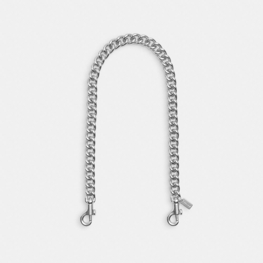 Coach Chunky Chain Shoulder Strap Silver Silver