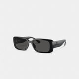 Coach Narrow Rectangle Sunglasses Black
