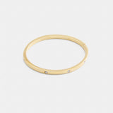 Coach Essential Hinged Bangle Gold
