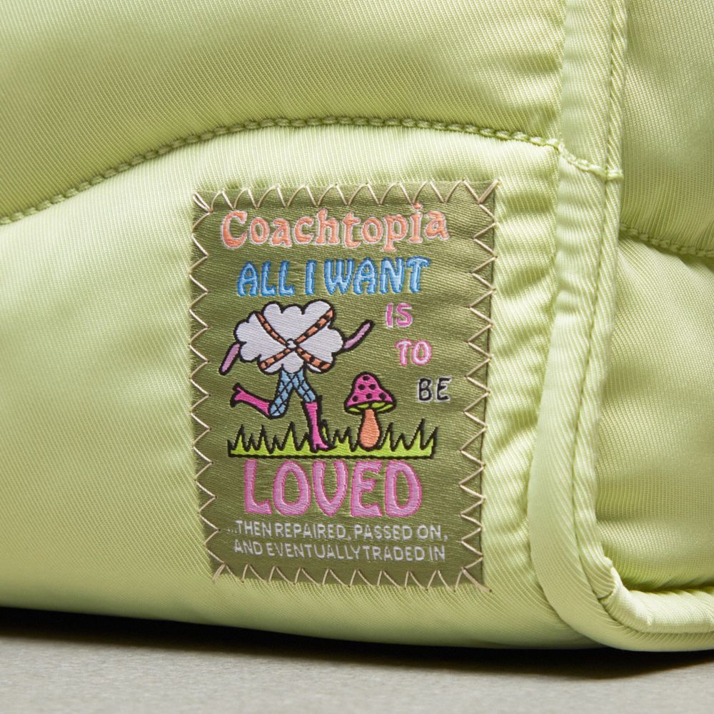 Coach Coachtopia Loop Mini Tote Pale Lime