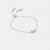 Coach Halo Heart Slider Bracelet Silver