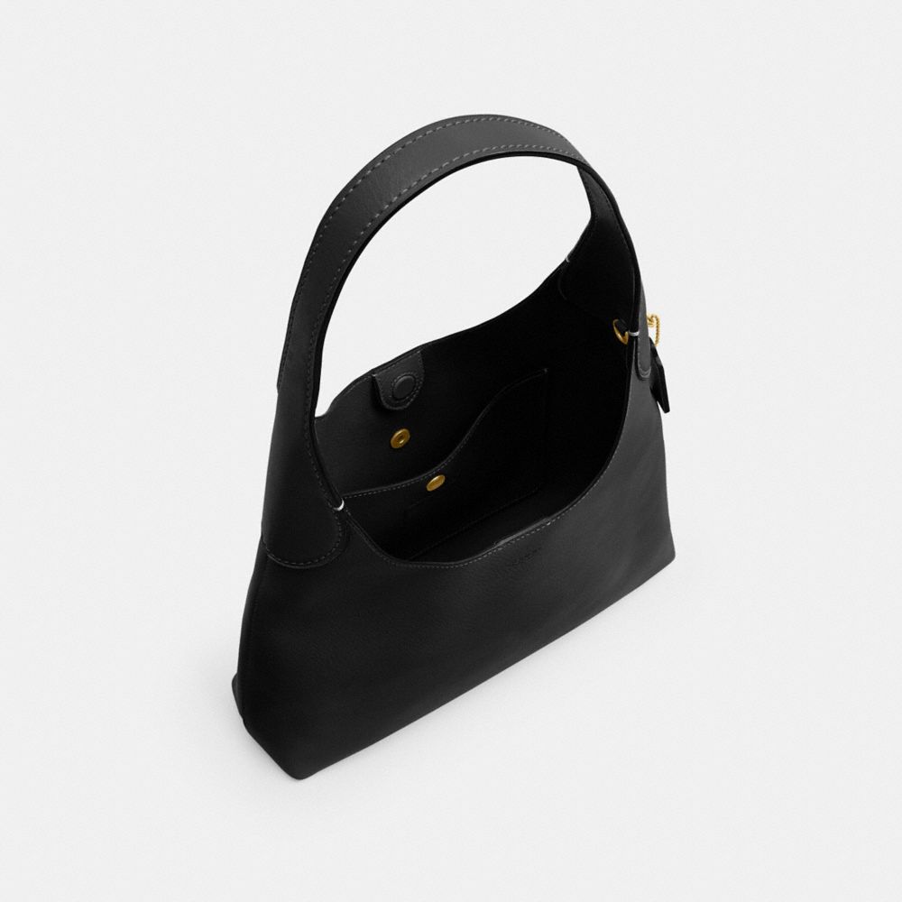 Coach Brooklyn Shoulder Bag 28 Brass Black