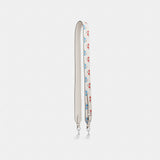 Coach Strap With Floral Print Silver Chalk Multi