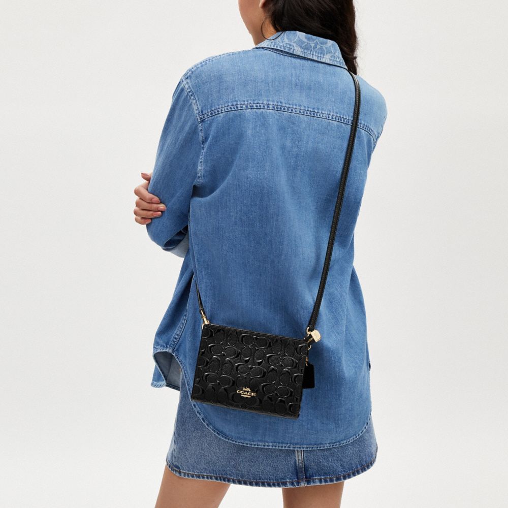 Coach Thin Strap Gold Black