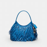 Coach Ergo Bag With Fringe In Upcrafted Leather Racer Blue