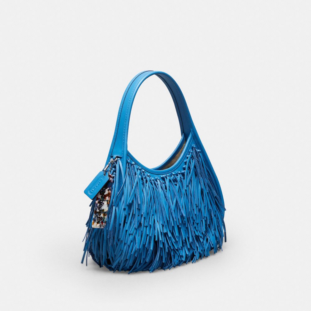 Coach Ergo Bag With Fringe In Upcrafted Leather Racer Blue
