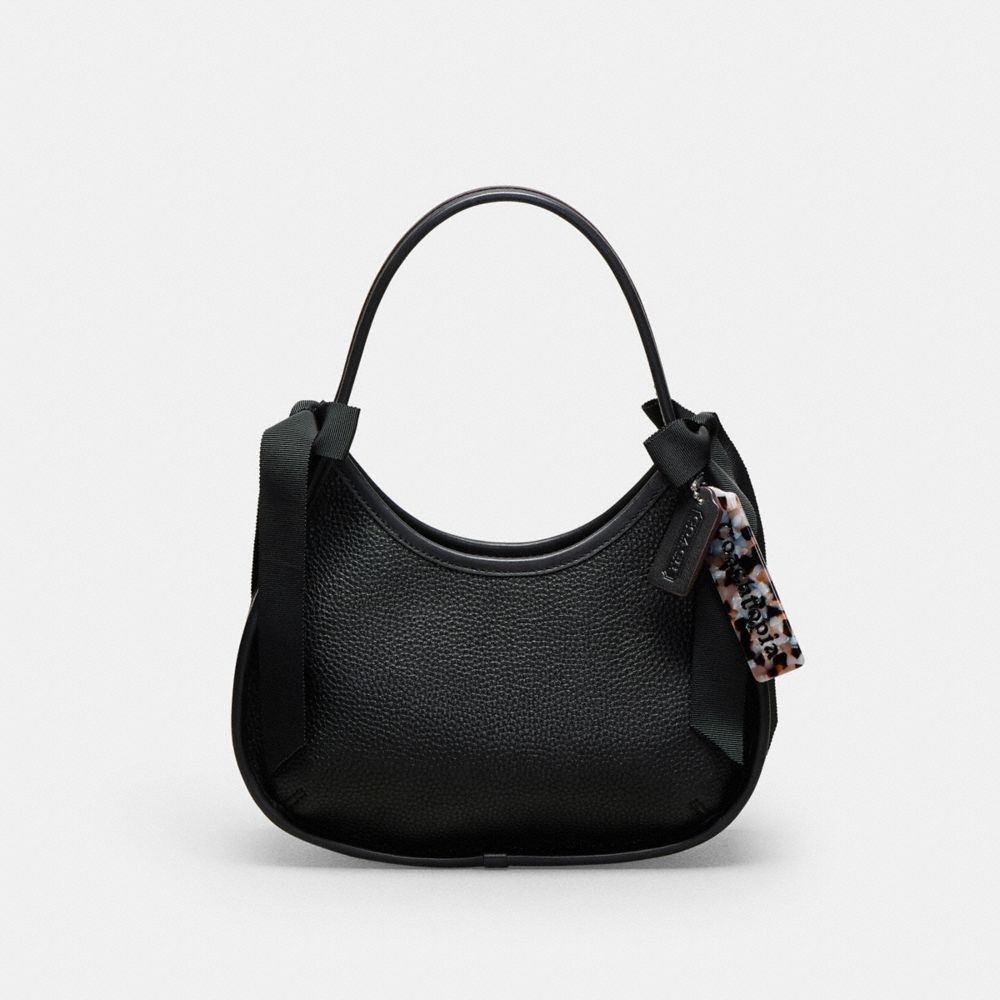 Coach Ergo Bag In Coachtopia Leather With Bows Black Black