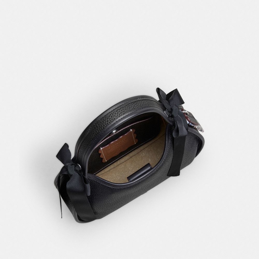 Coach Ergo Bag In Coachtopia Leather With Bows Black Black