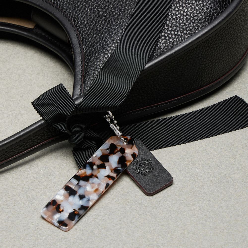 Coach Ergo Bag In Coachtopia Leather With Bows Black Black