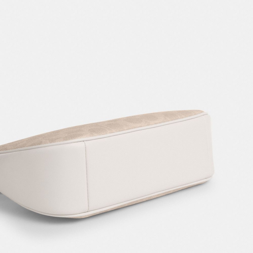 Coach Teri Shoulder Bag In Signature Canvas Gold Sand Chalk