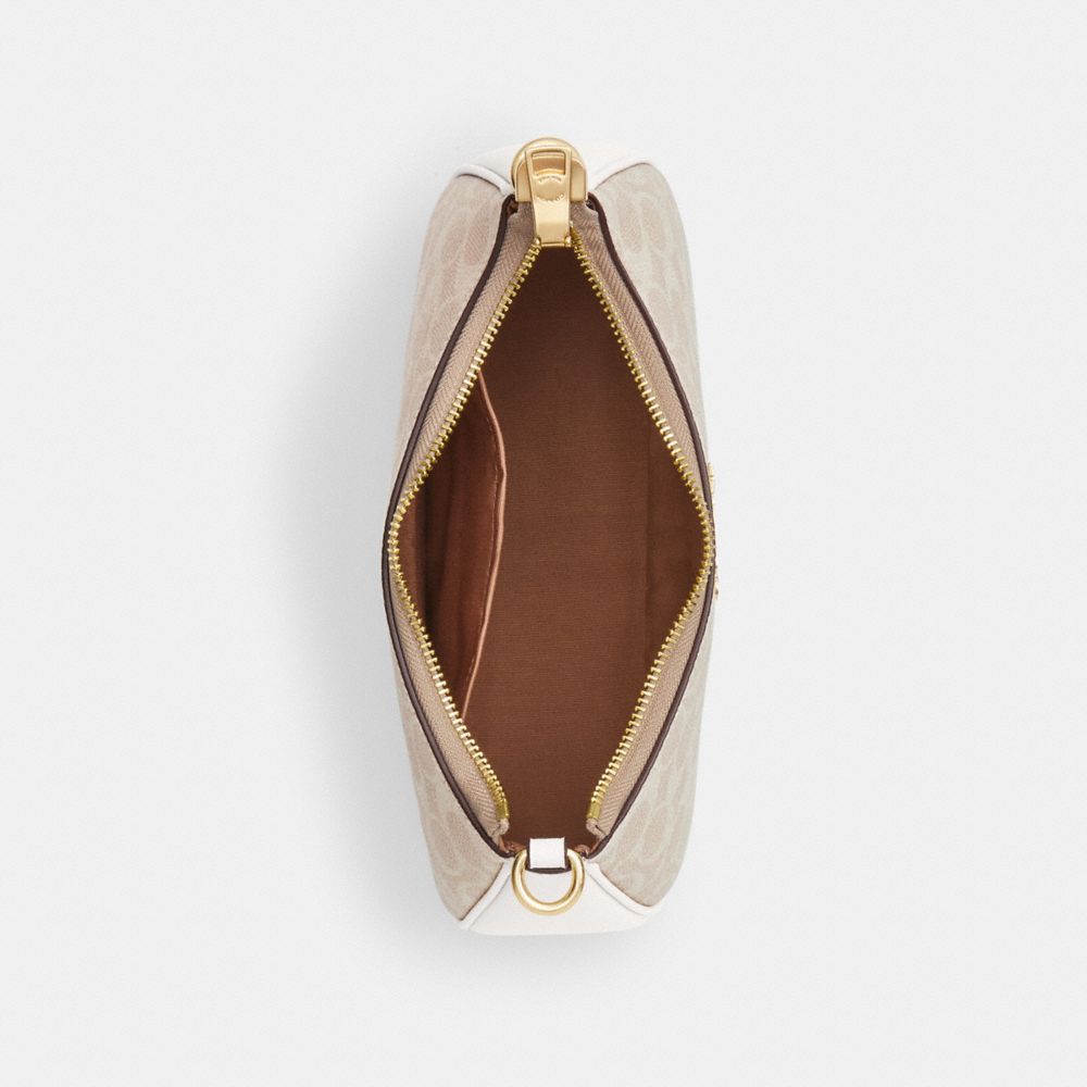 Coach Teri Shoulder Bag In Signature Canvas Gold Sand Chalk