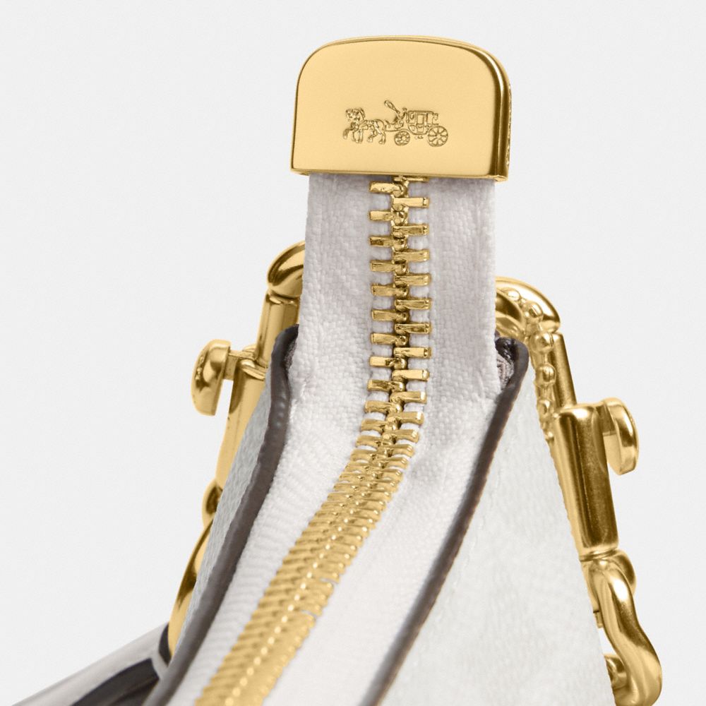 Coach Teri Shoulder Bag In Signature Canvas Gold White Chalk