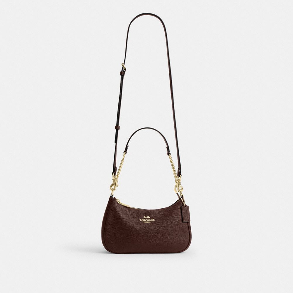 Coach Teri Shoulder Bag Gold Maple