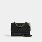 Coach Klare Crossbody Bag In Signature Canvas Gunmetal Charcoal Black