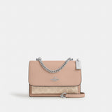 Coach Klare Crossbody Bag In Signature Canvas Silver Sand Taupe