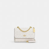 Coach Mini Klare Crossbody Bag In Signature Canvas Gold White Chalk
