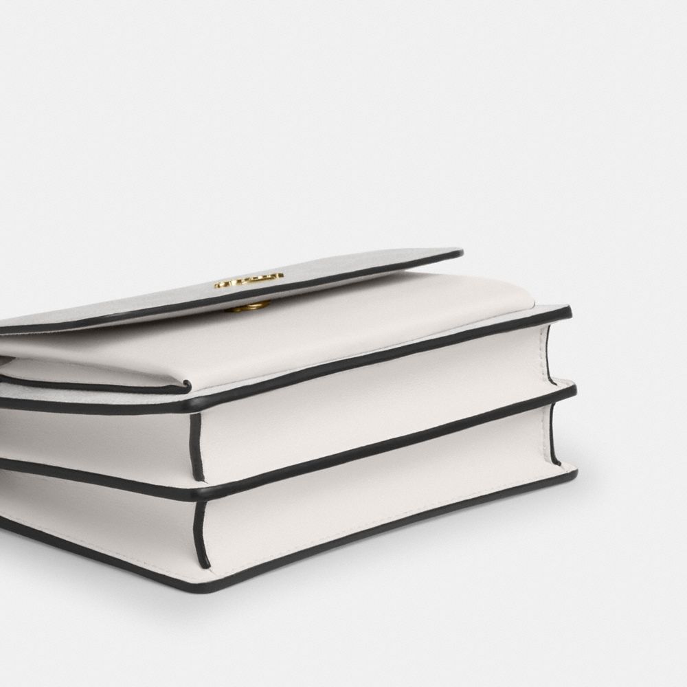 Coach Mini Klare Crossbody Bag In Signature Canvas Gold White Chalk