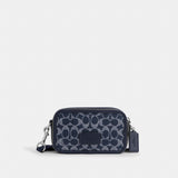 Coach Wyatt Crossbody Bag In Signature Canvas Silver Denim Chalk