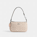 Coach Nolita 19 In Signature Canvas Silver Sand Taupe