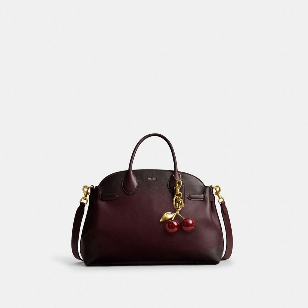 Coach Soft Empire Carryall Bag 40 Brass Merlot