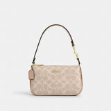 Coach Nolita 19 In Blocked Signature Canvas Gold Sand Tan