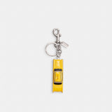 Coach Small Taxi Bag Charm Silver Multi
