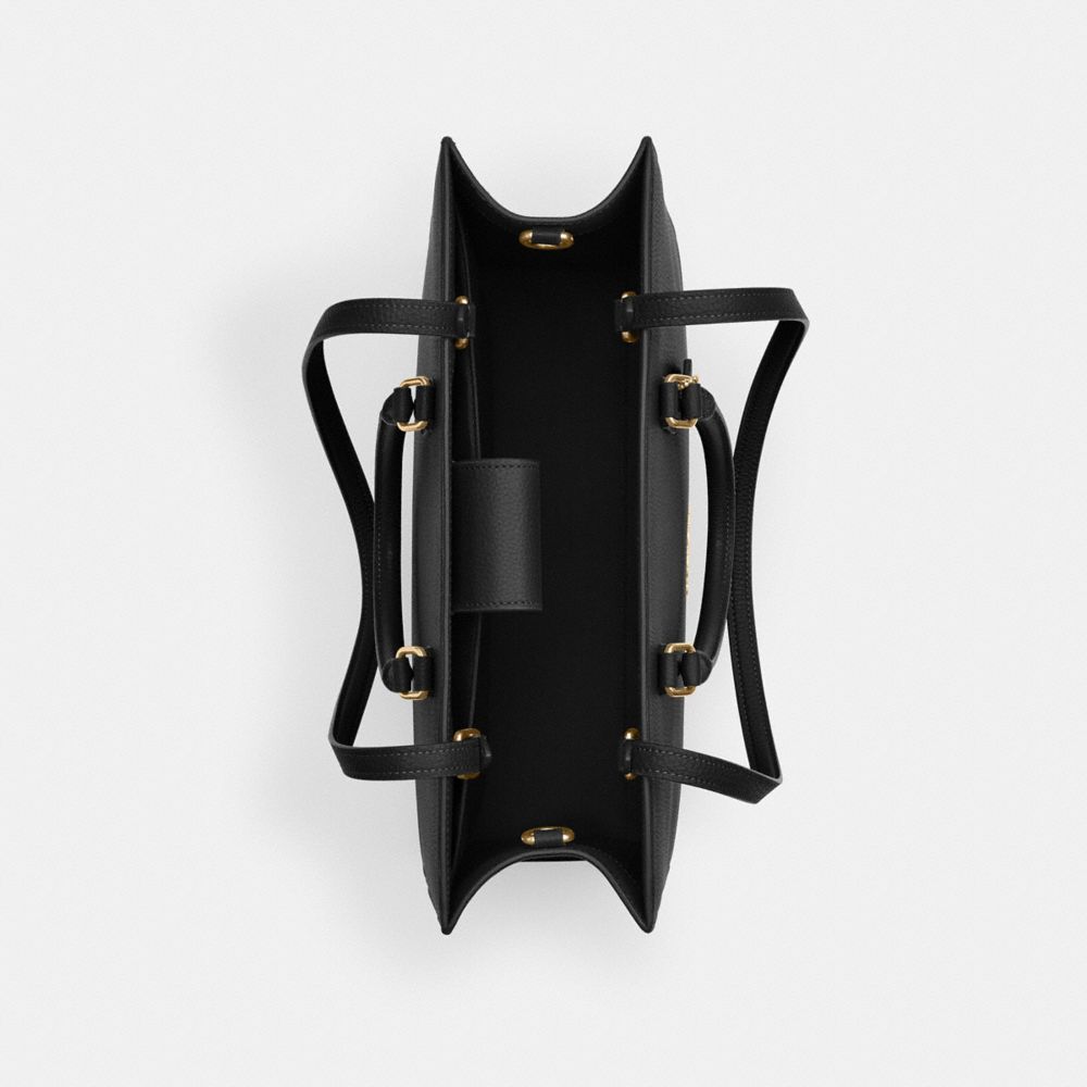 Coach Maggie Tote Bag Gold Black