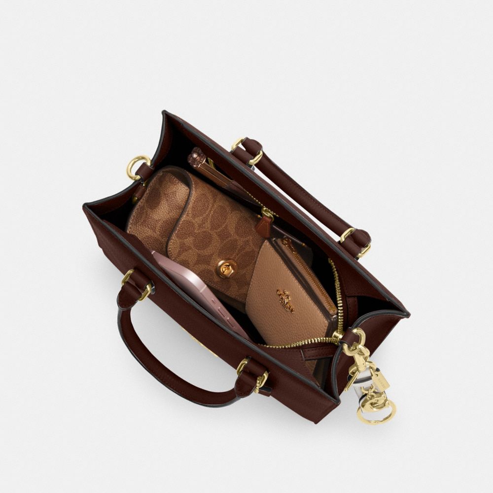 Coach Maggie Small Tote Bag Gold Maple