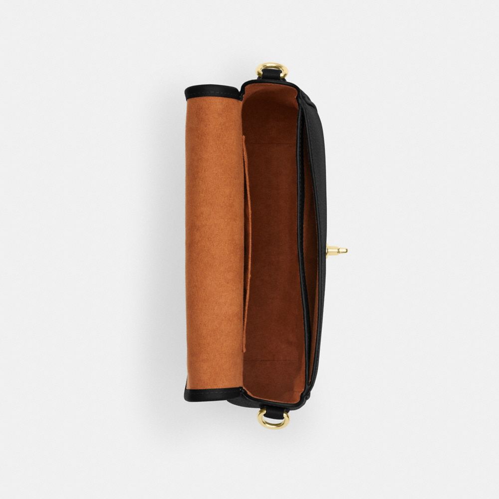 Coach Hadley Shoulder Bag Gold Black