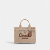 Coach Cargo Tote Bag 20 Silver Dark Natural