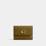 Coach Essential Card Holder Wallet Brass Muted Olive