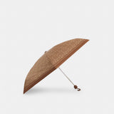 Coach Uv Protection Mini Umbrella In Signature Print Silver Tan Brown