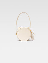 Jacquemus The Vanito Croc-Embossed Structured Leather Bag Light Ivory