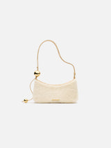 Jacquemus The Bisou Perle Beaded Shoulder Bag Off-White