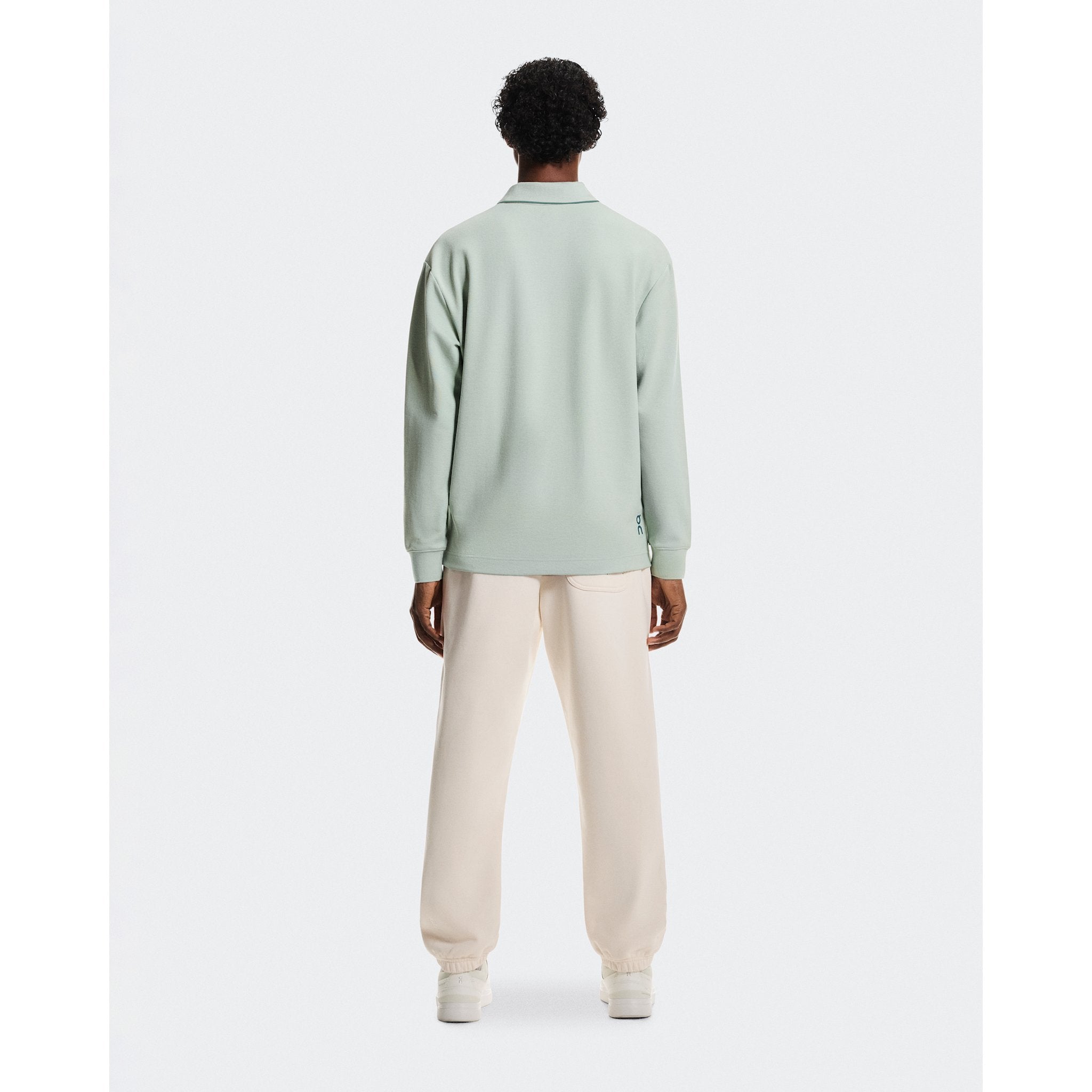 On Courtside Long-T Polo Mineral | Tide