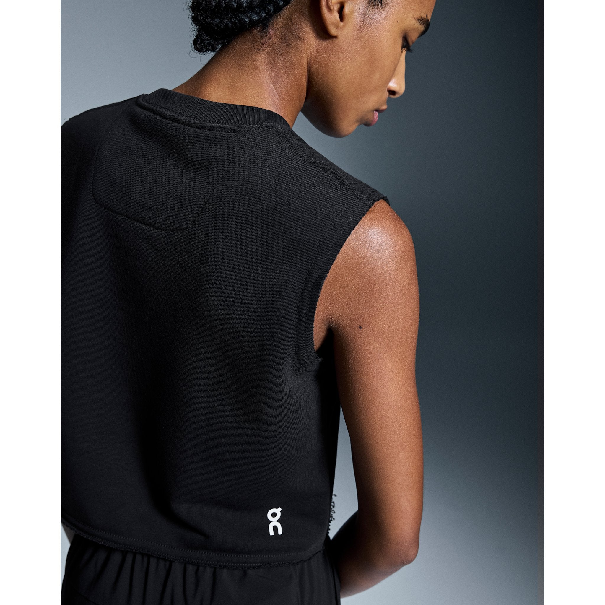 On Club Crew Crop Black