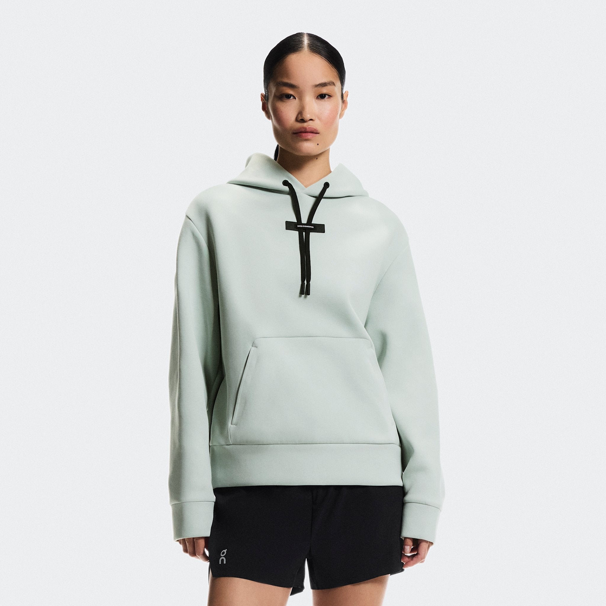 On Focus Tech Hoodie Mineral
