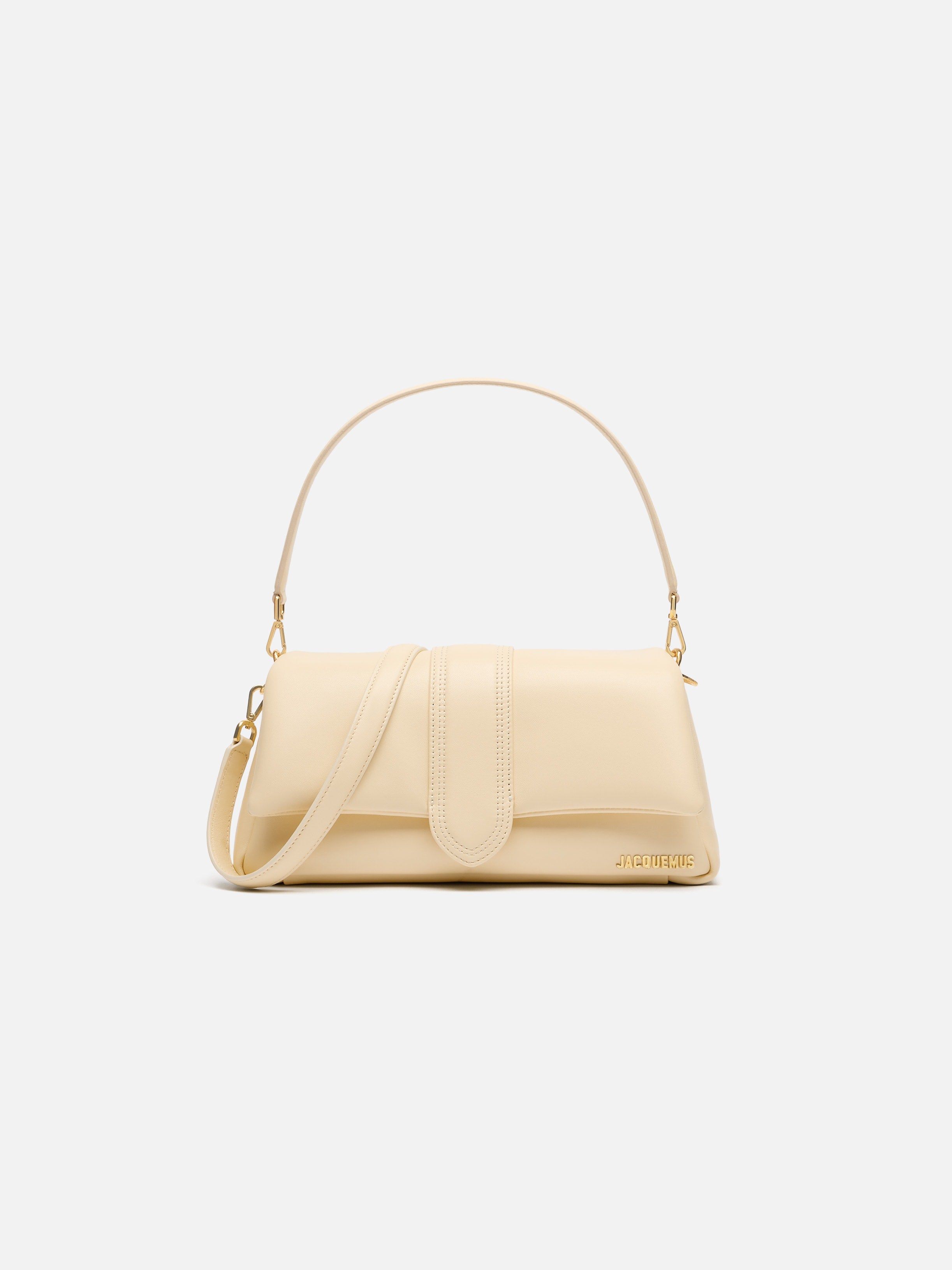 Jacquemus The Bambimou Soft Padded Leather Bag Ivory